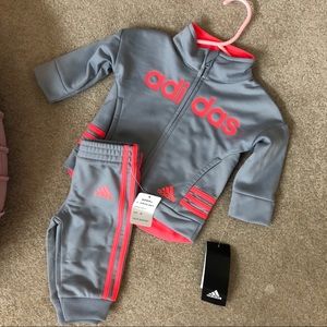 Adidas Infant Girl Size 3 Months Tracksuit Set